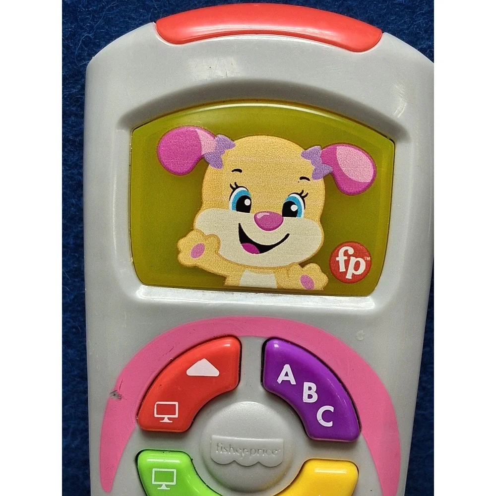 Fisher Price Laugh and Learn Sis Remote Gray Pink HVY76 Educational Toy